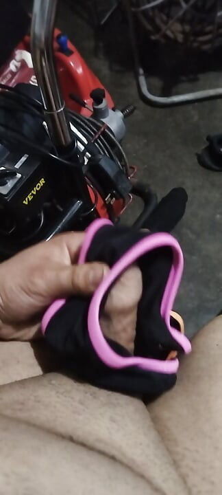 Comforting my virgin penis with my ex-girlfriend's panties