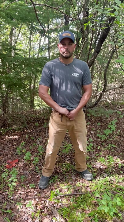 Pee in the woods
