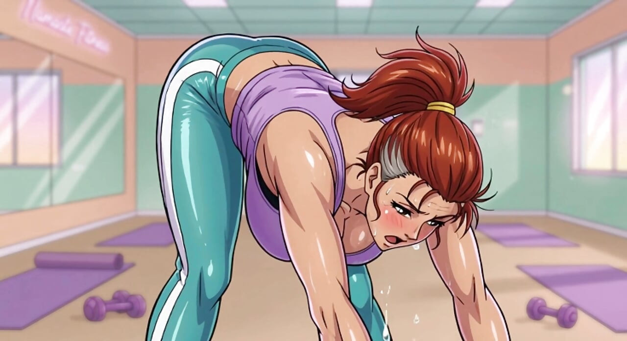Gatas suando na aula de yoga