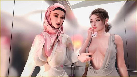 Yasmin Caught Her Stepsister Riya Having Fun With Old man In Lift