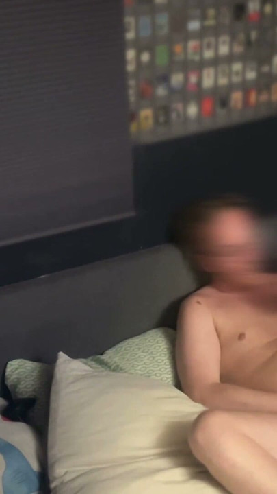 Sexy naked german uncut straight white guy is caught jerking off by the window, punching his balls and cumming solo | Clip 1