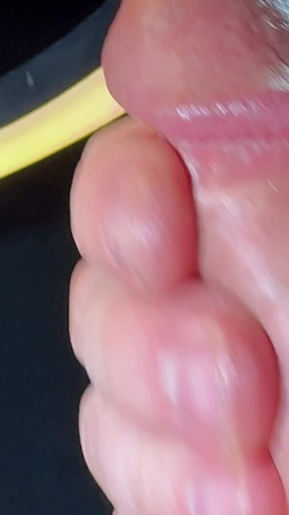 Wet penis gets masturbated | Clip 1