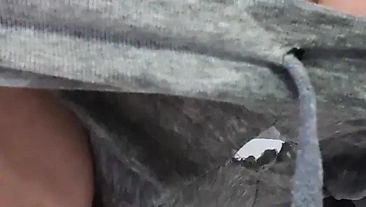 Desperately peed through my pants