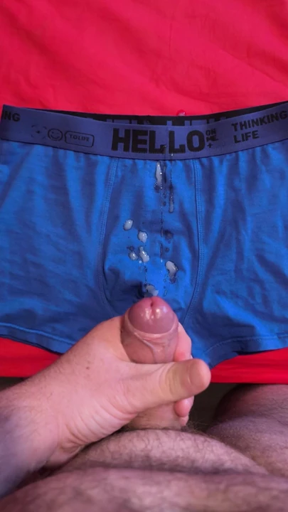 I cum in the boxers of a 22 year old twink boy