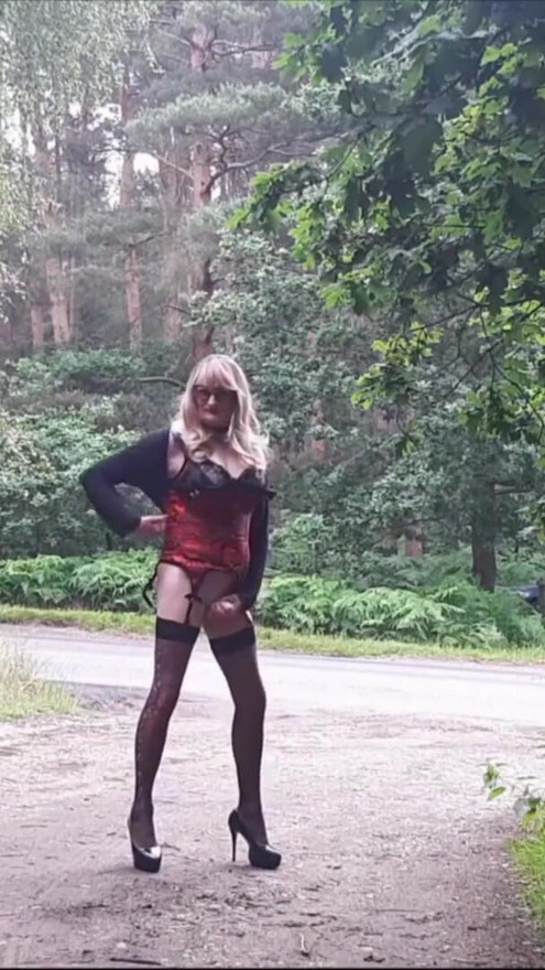 Tranny Stripping by the Roadside | Clip 2