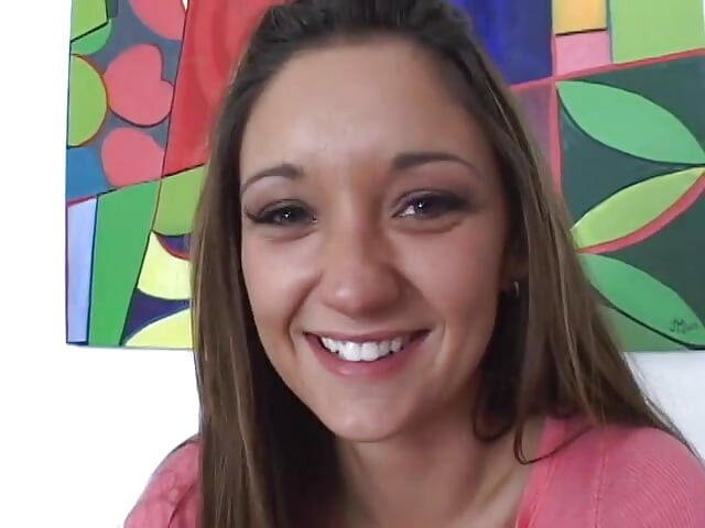 Brunette sucks and gets an anal creampie