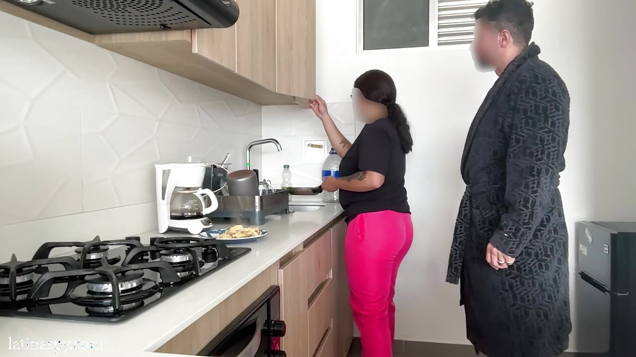 kitchen with latin titties part 2