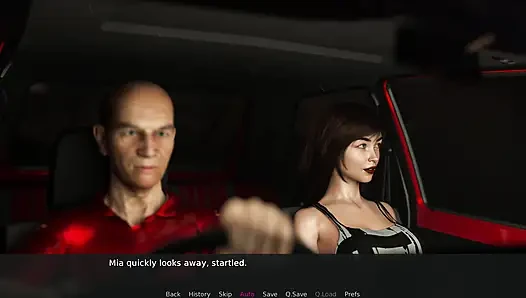 Being a Wife 13 Horny Mia Lets Old Man Otto Finger-fuck Her in the Car to Be Continued