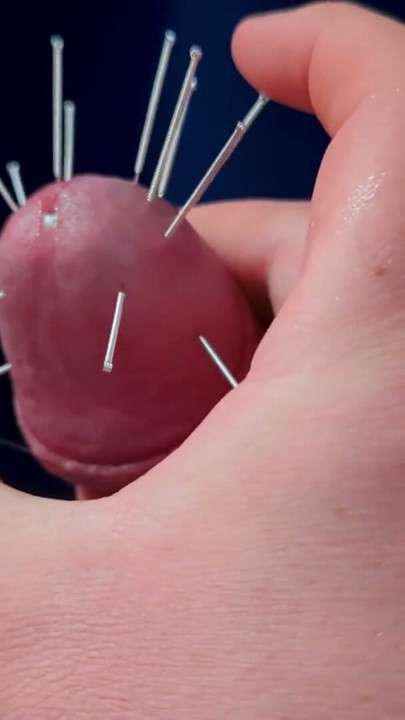 Ruined Orgasm with Cock Skewering - Extreme CBT, Acupuncture Needles Through Glans, Edging & Cock Tease | Clip 1