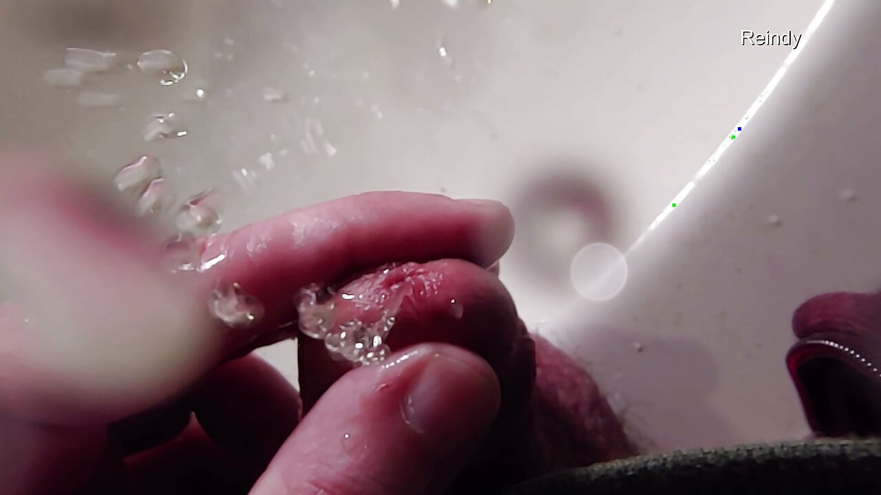 Peehole Piss Play Close up View in Slow Motion