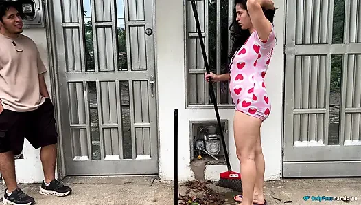 My neighbor is a sex addict and wants to ride my dick!