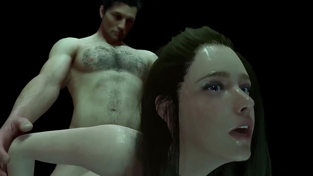 Aranyos barna lány szereti az anális szexet állva, hátrahúzott kézzel : 3D pornó