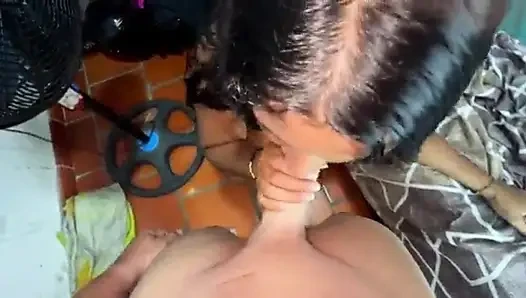 Stepmother finishes her member to the stepson asks inside for his milk