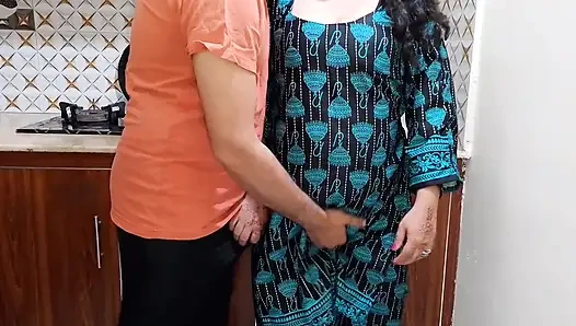 Desi bhabhi was cooking in the kitchen, husband went to office then devar wants to fuck her
