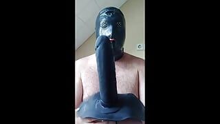 Deepthroat - What can slave FiLo stuff into his mouth.