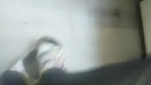 Worn-out Birkenstock shoes