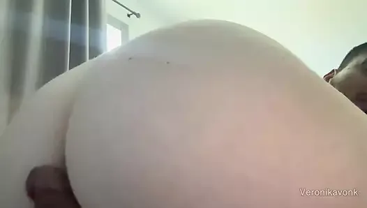 Big Ass Babe Ride a Fat cock and get Creamy cum INSIDE tight pussy
