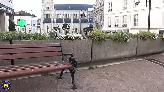 This wild French mommy is begging for a big hard cock rammed up her ass