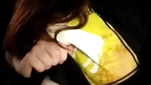 Risky Parking Garage Clit Rubbing Car Masturbation
