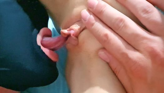 18-jährige muschi essen und orgasmus-nahaufnahme