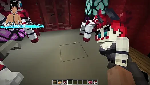 Minecraft Decor Mod FNAF - Showing off some freaky animatronics wearing some nice clothes