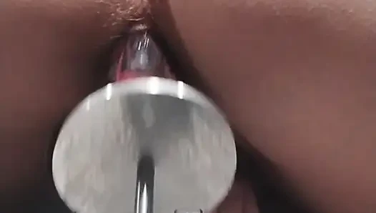 POV View of Behind My Fucking Machine Stretching My Pussy