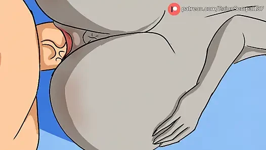 Raven Teen Titans werden hart gefickt – Hentai-Animation