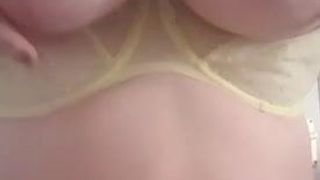 First video of my 36H tits - just a quick play