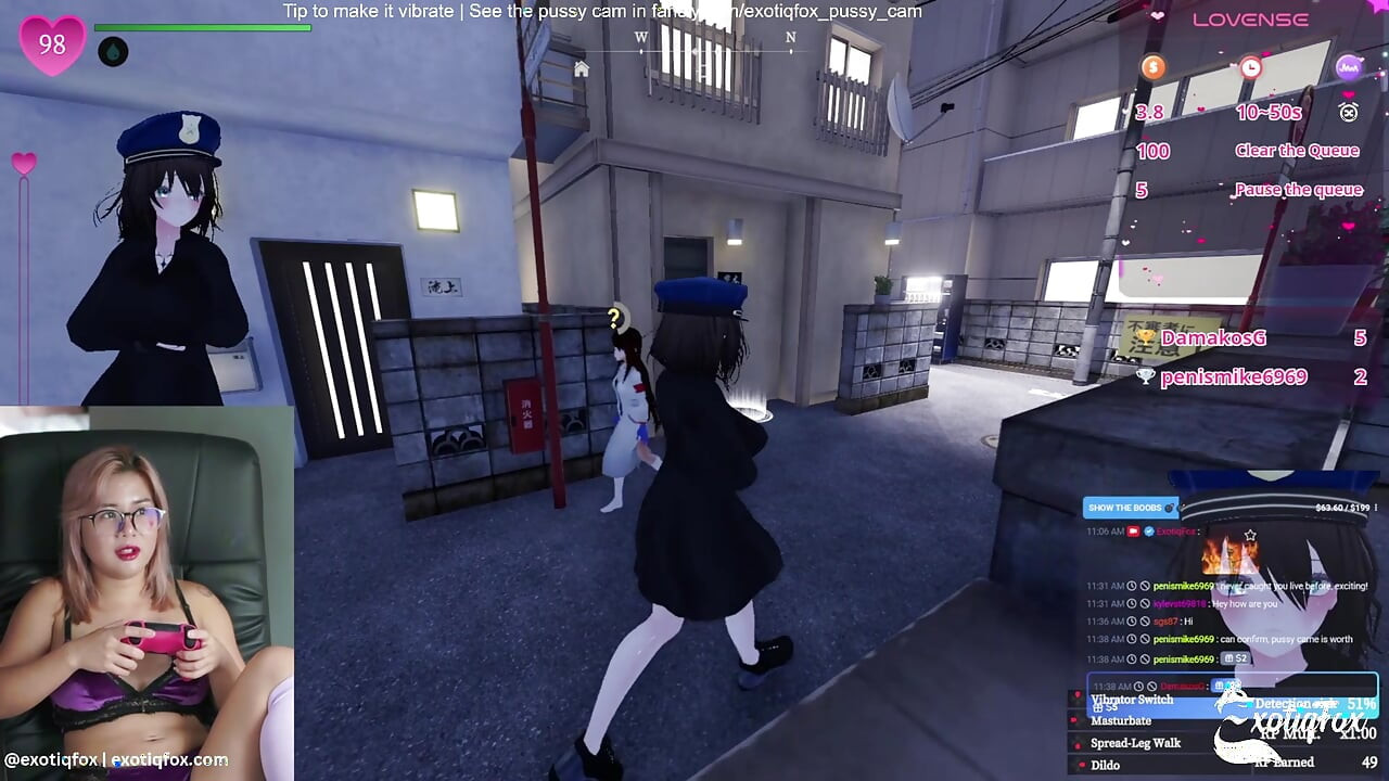 Streamer comel Sesat Bermain Secret Flasher Manaka Hentai Game Melancap