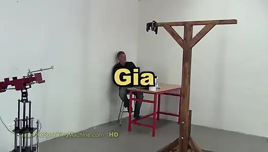 Mesin cambukan gia - cambukan di punggung