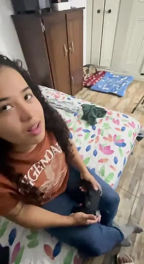 My neighbor visits me