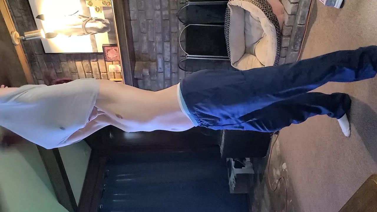 Just dancing around and stripping.