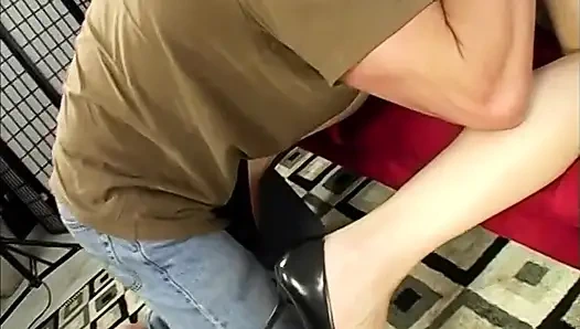 Top-class Busty MILF Enjoys Threesome Fuck with a Hot Teen Slut