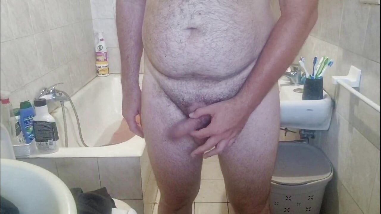 All nude in bathroom
