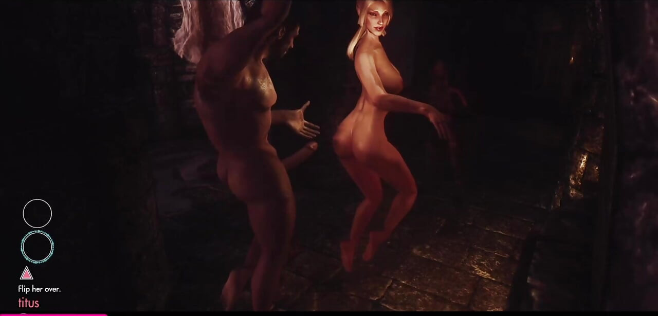 Skyrim OSEX 3some  Wizard Sex