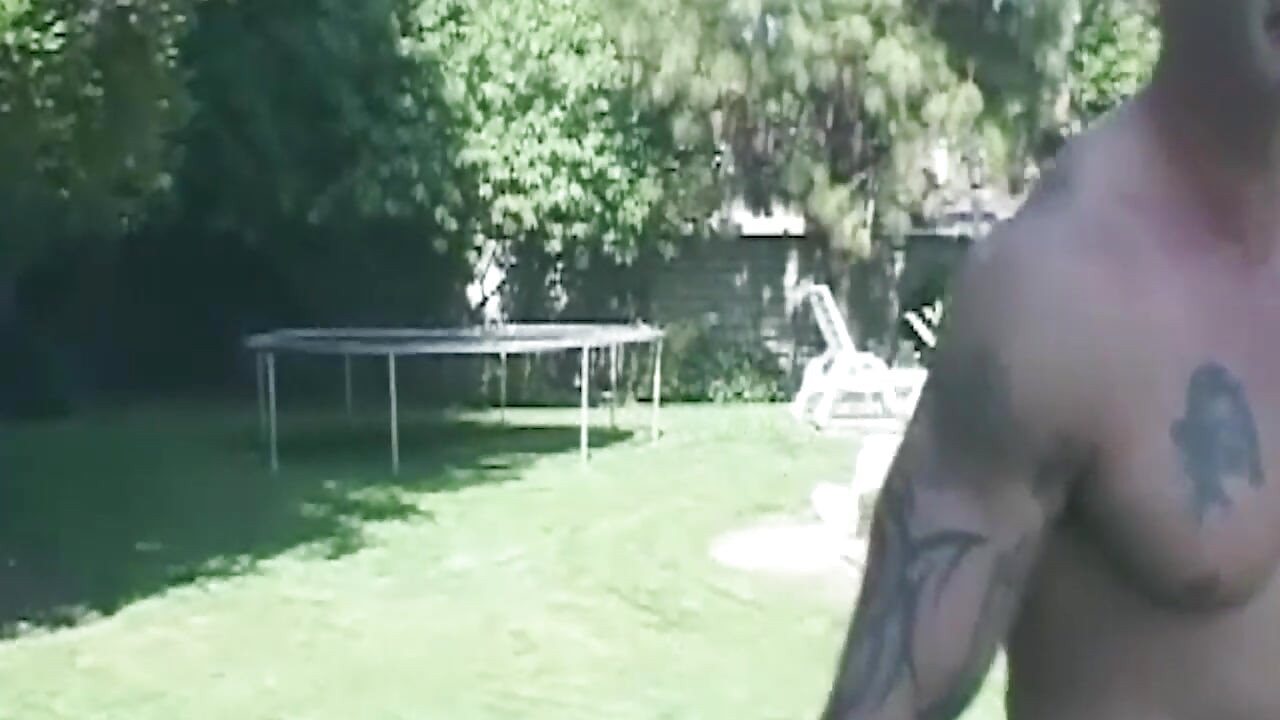 Mature Blonde MILF Takes Giant Broom Handle Anal
