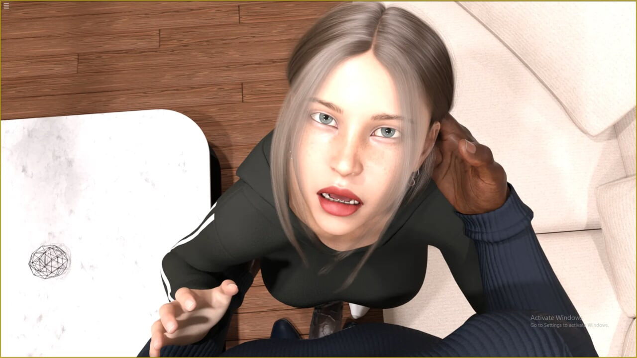Emily masturbando grande pau preto na frente de seu corno husabnd em casa