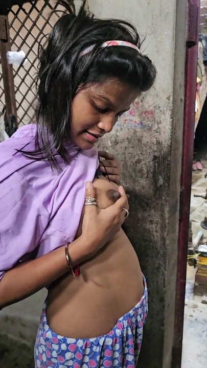 Memorable moment from "Desi village beautiful sali  doggy style painful sex in kitchen"