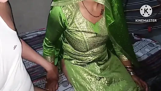 Дези Бхабхи В Зелёном Костюме Salwar Жестко Трахнул Devar