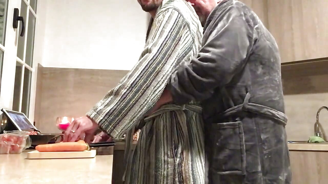 Nice sex with Stepdaddy in the kitchen
