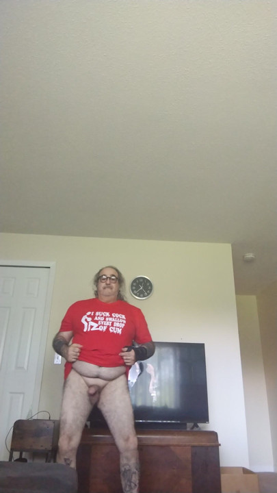 Gay boy loves being naked