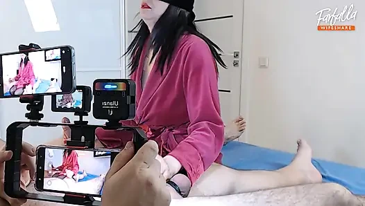 Rekaman seks threesome asli. MFM. Bagian 1. 21742