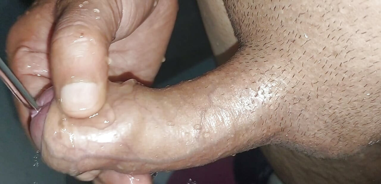 Daddy gives me handjob in bathroom