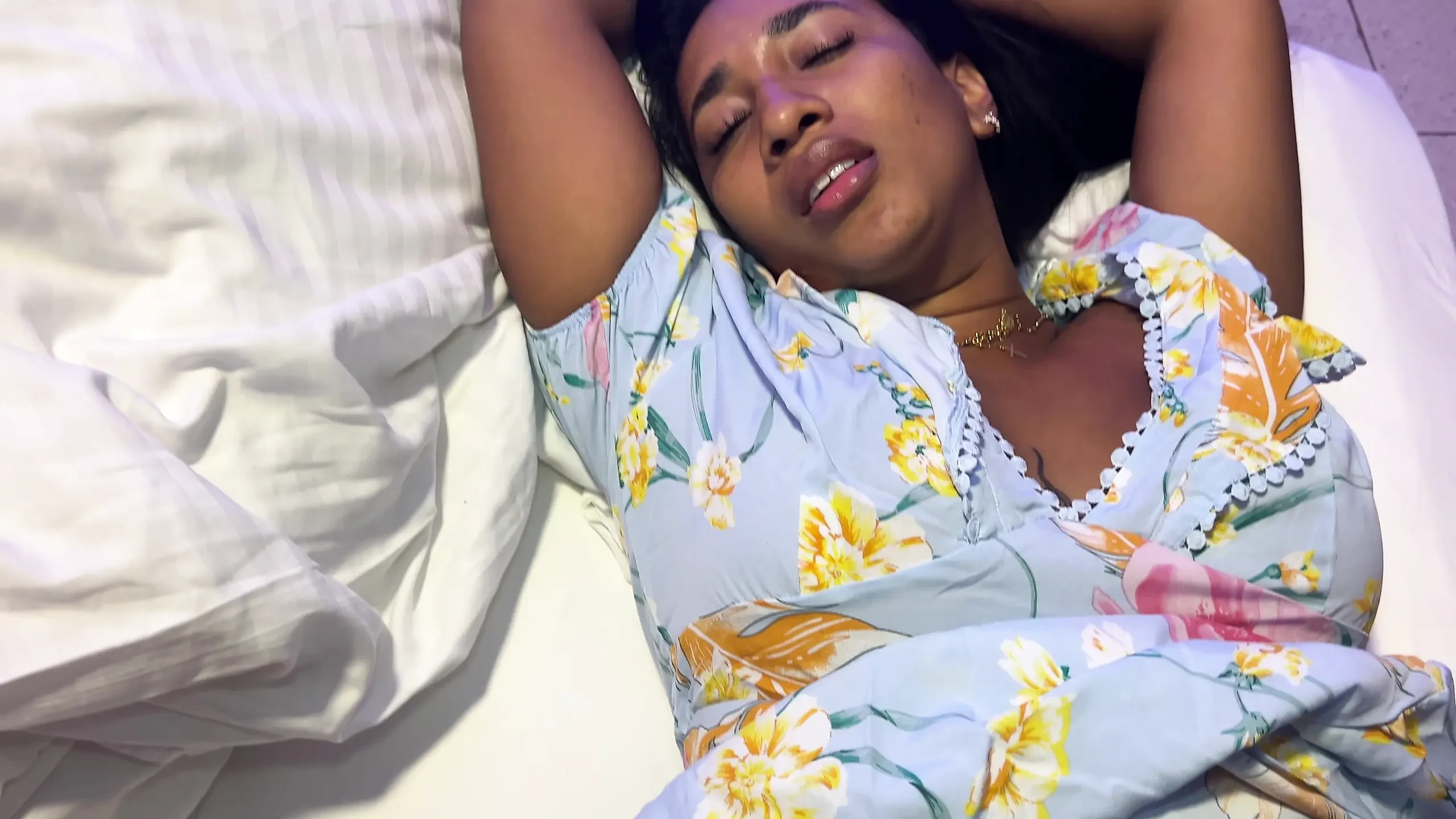 Stepmother Helps Stepson to Reduce an Erection and Ends up Creampied