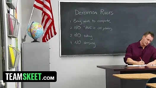 Penahanan setelahcollege menjadi krim untuk pelacur remaja monica rise