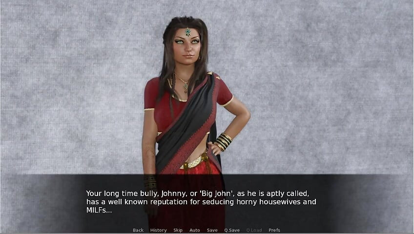 Desi MILF Seduction - Gameplay - Roleplay - Saree Wearing Stepmom Fucked by Stepson Bully