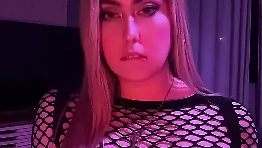 Touching my, I get my nipples hard