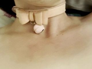Slave wife – nipple clamps pussy play