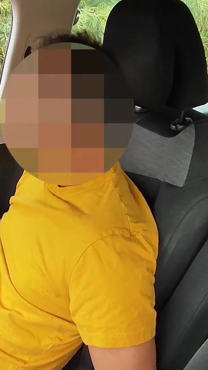 Spectacular moment from "Dick Flash! Cute girl gives me a blowjob in the public parking lot after seeing my big cock -"
