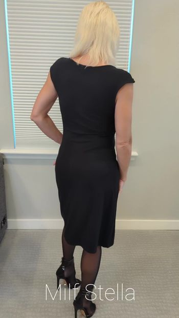 Seemingly Innocent in this black dress...
